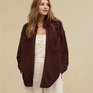 SOLD OUT - AERIE LUMBERJANE FLEECE - in shade relic